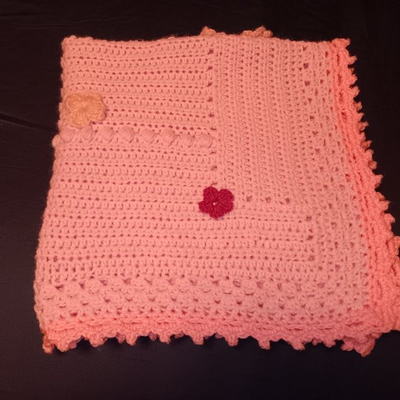 Blanket Handmade Crochet Baby Blanket Baby shower gift New born gift Present - Picture 3 of 7